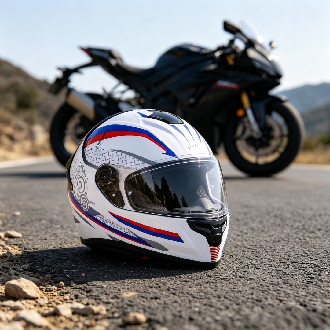 Mountain Biking Helmet Full Face - Capacete de Motocicleta Unissex com Certificação