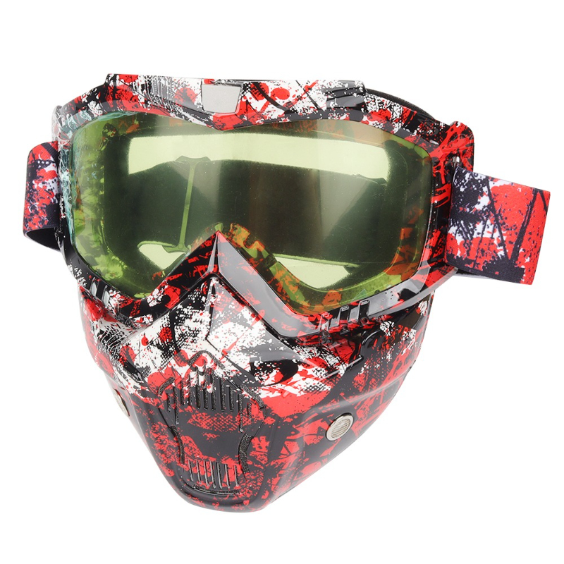Mountain Biking Helmet Full Face - Óculos de motocicleta, máscaras, proteção facial