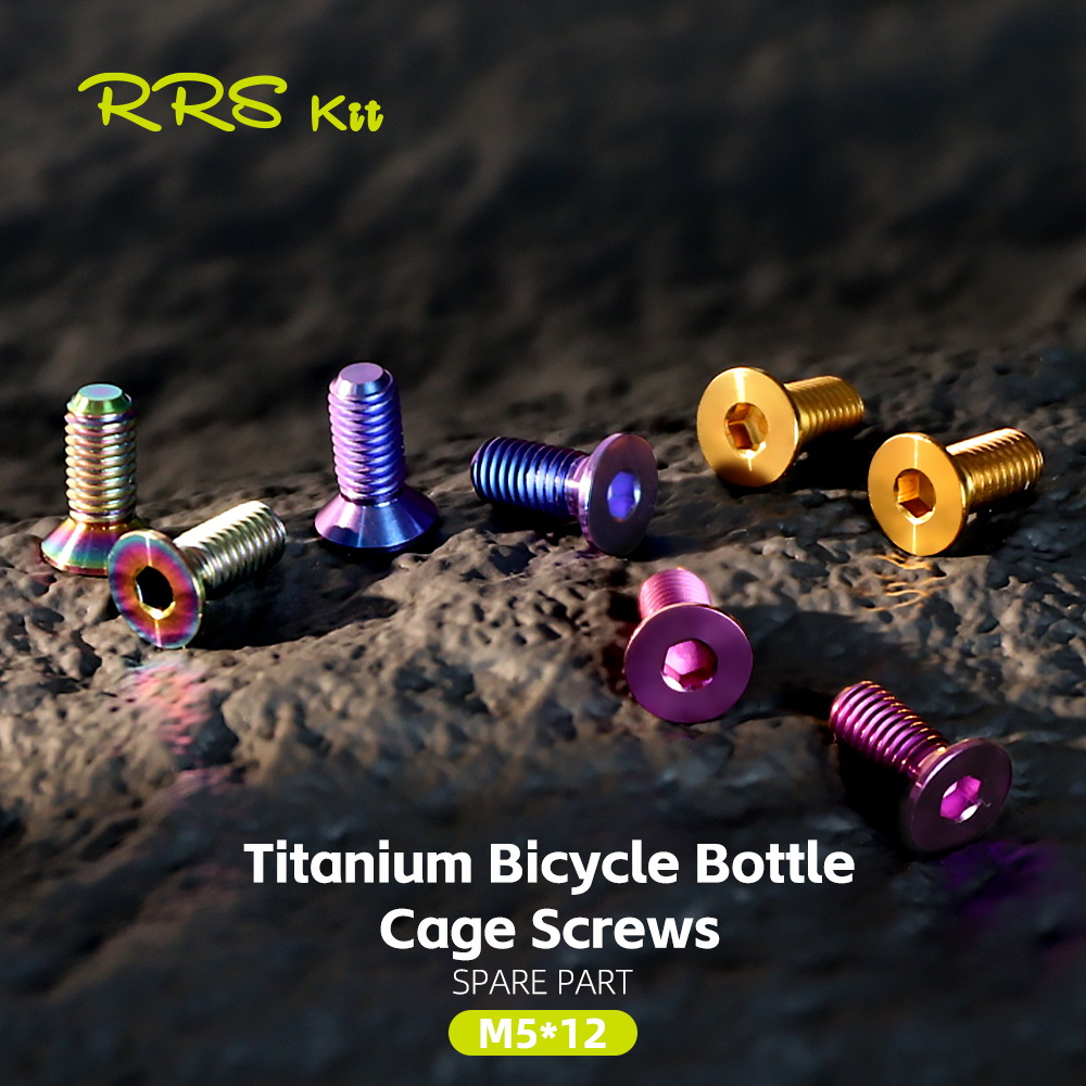 Mountain Biking Water Bottle - Rrskit bicicleta 2 pçs titânio garrafa