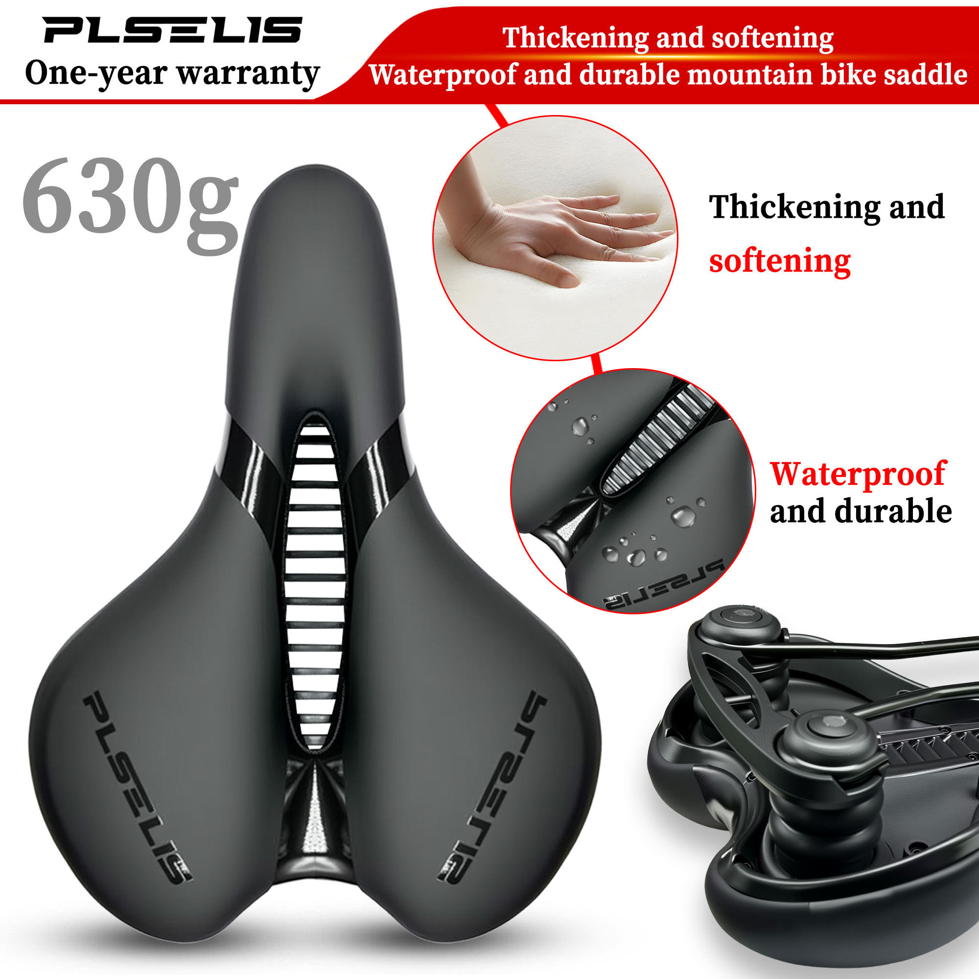 Mtb Saddle Lightweight - Selim de Bicicleta Plselis Alargado e