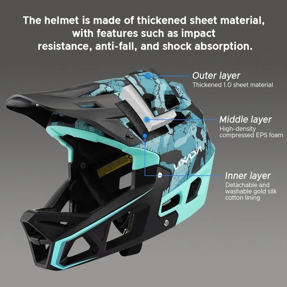 Equipamento de ciclismo de seg - Mountain Biking Helmet Full Face avaliação e preço
