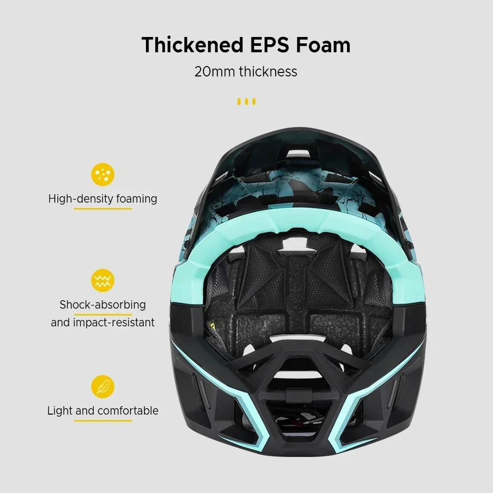 Equipamento de ciclismo de seg - Mountain Biking Helmet Full Face avaliação e preço