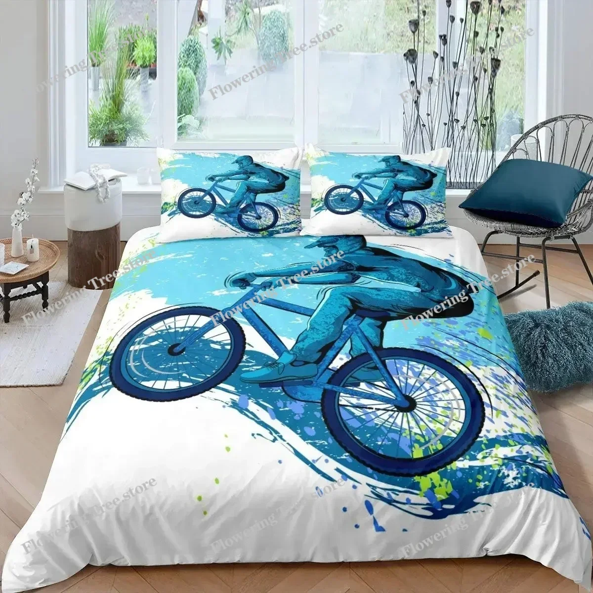 Conjunto de Capa de Edredom pa - Mountain Biking Game avaliação e preço
