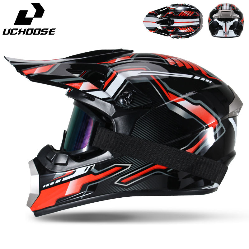 Capacete de Motocross Uchoose  - Mountain Biking Helmet Full Face avaliação e preço