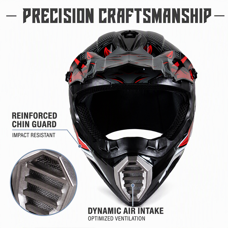 Capacete de Motocross Uchoose  - Mountain Biking Helmet Full Face avaliação e preço