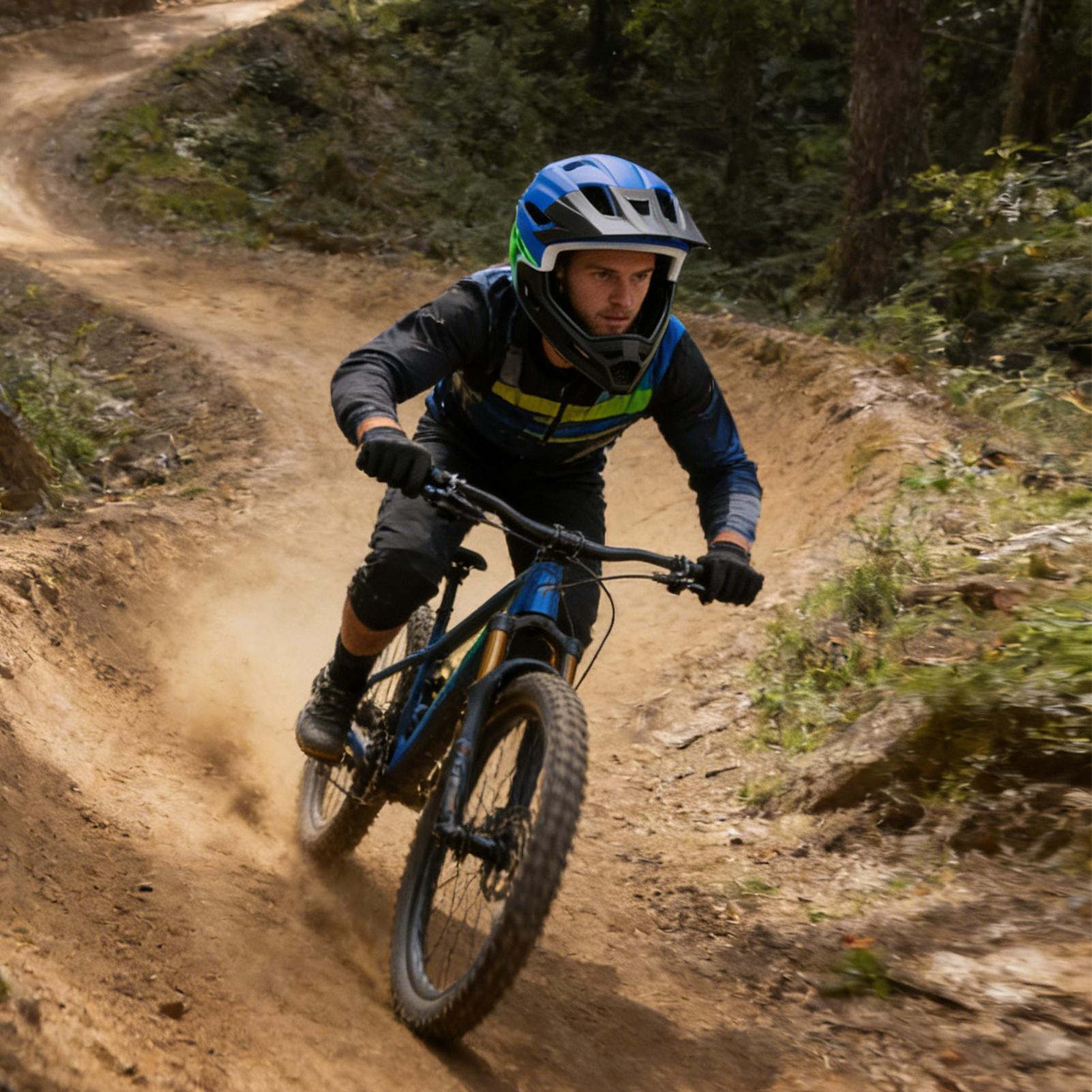 Mountain bike rosto cheio capa - Mountain Biking Helmet Full Face avaliação e preço