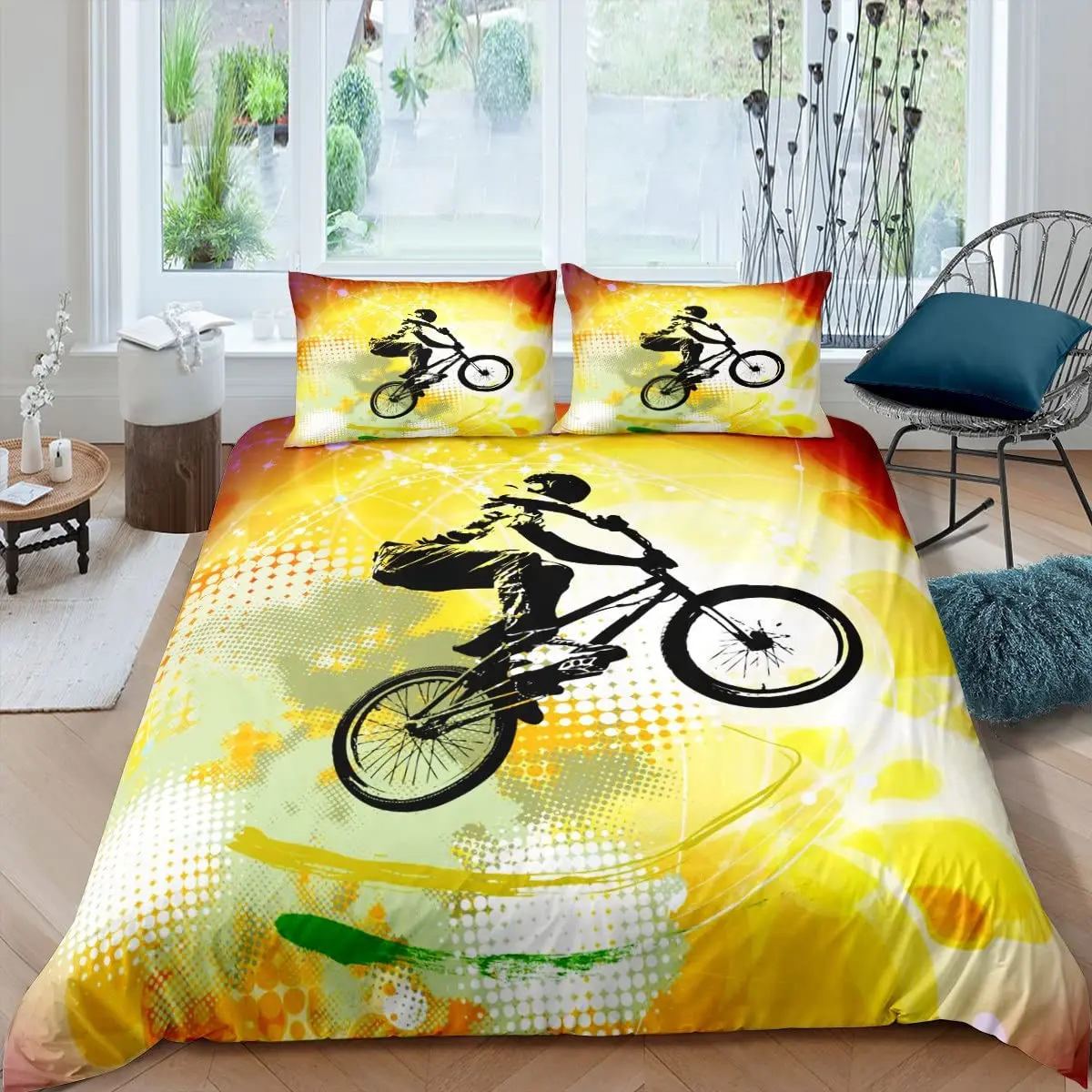 Conjunto de capa de edredão de - Mountain Biking Game avaliação e preço