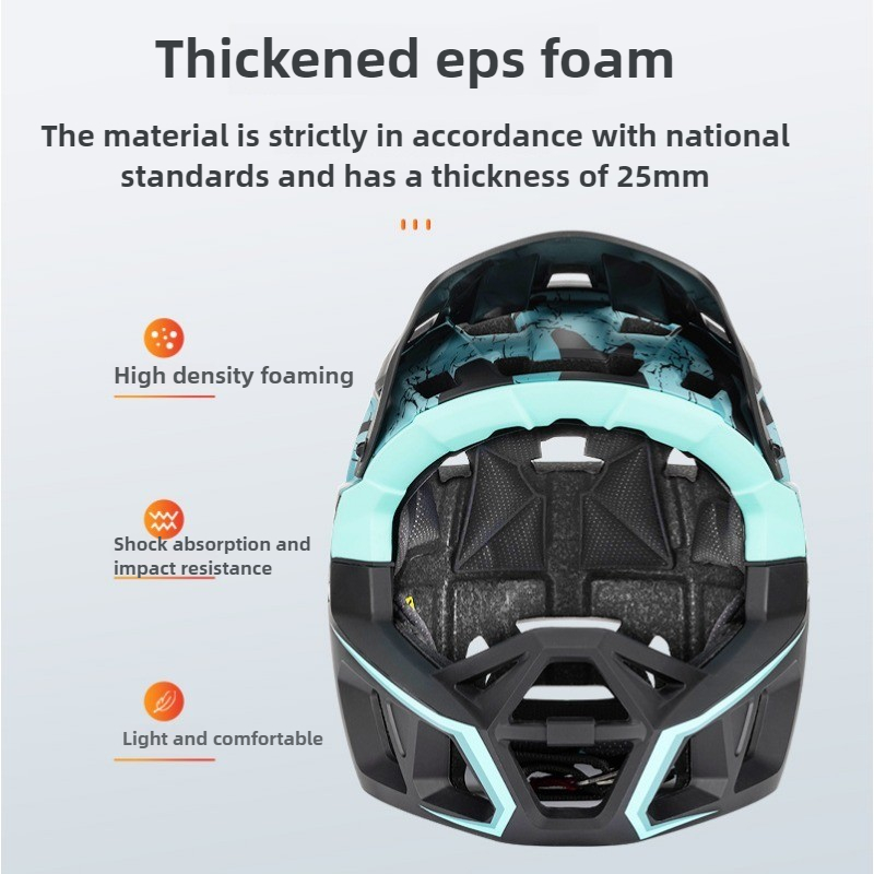 Novo Capacete de Ciclismo Adul - Mountain Biking Helmet Full Face avaliação e preço